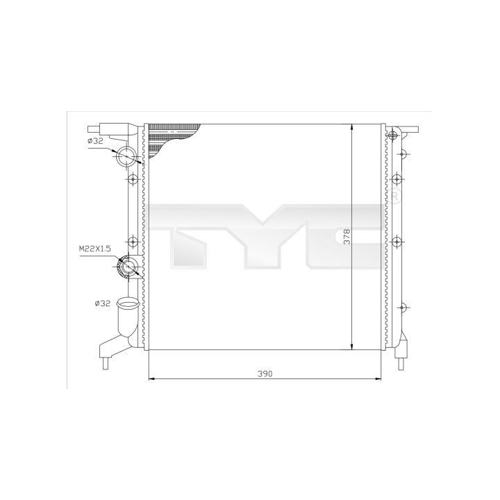 Radiatorius, variklio aušinimas TYC 728-0032