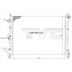 Radiatorius, variklio aušinimas TYC 728-0036