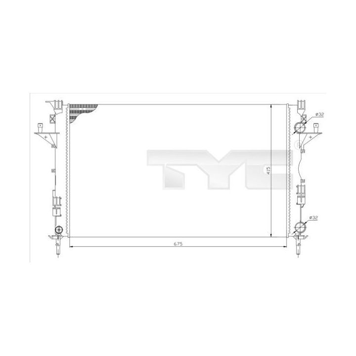 Radiatorius, variklio aušinimas TYC 728-0049-R
