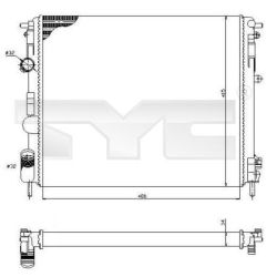 Radiatorius, variklio aušinimas TYC 728-0053