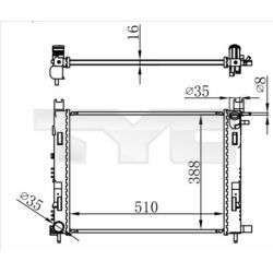 Radiatorius, variklio aušinimas TYC 728-0063