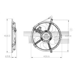 Pūtiklis, oro kondicionierius TYC 803-0010