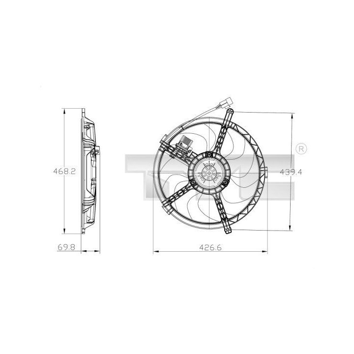 Pūtiklis, oro kondicionierius TYC 803-0010