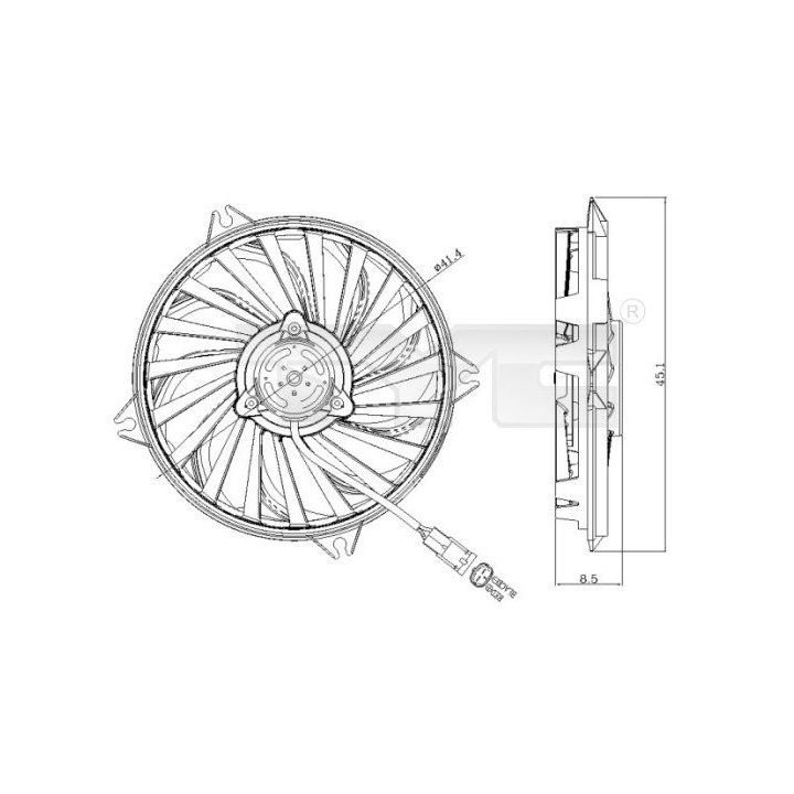 Pūtiklis, oro kondicionierius TYC 805-0005