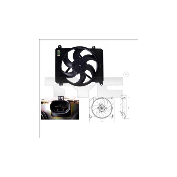 Pūtiklis, oro kondicionierius TYC 809-0014