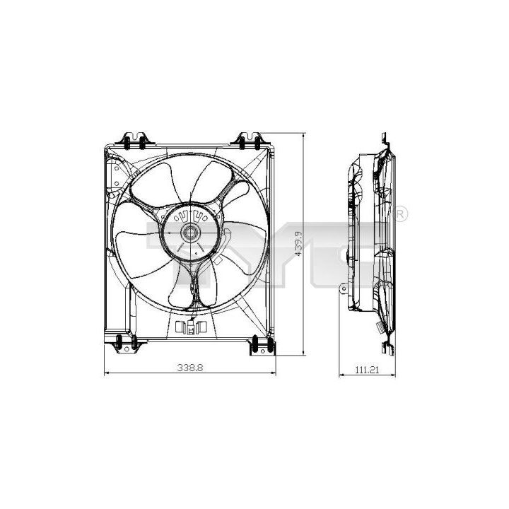 Pūtiklis, oro kondicionierius TYC 809-0016