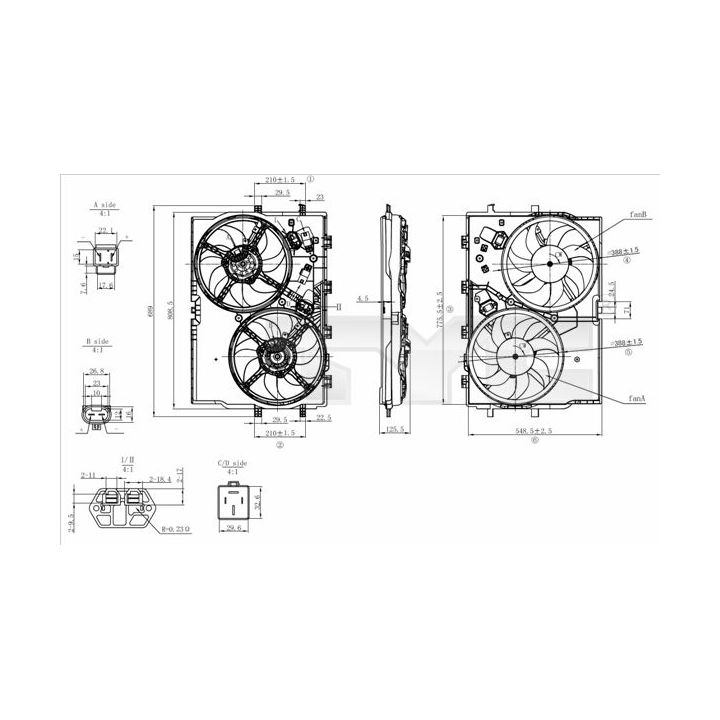 Pūtiklis, oro kondicionierius TYC 809-0039