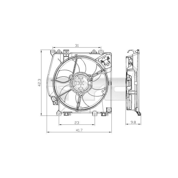 Pūtiklis, oro kondicionierius TYC 828-0001