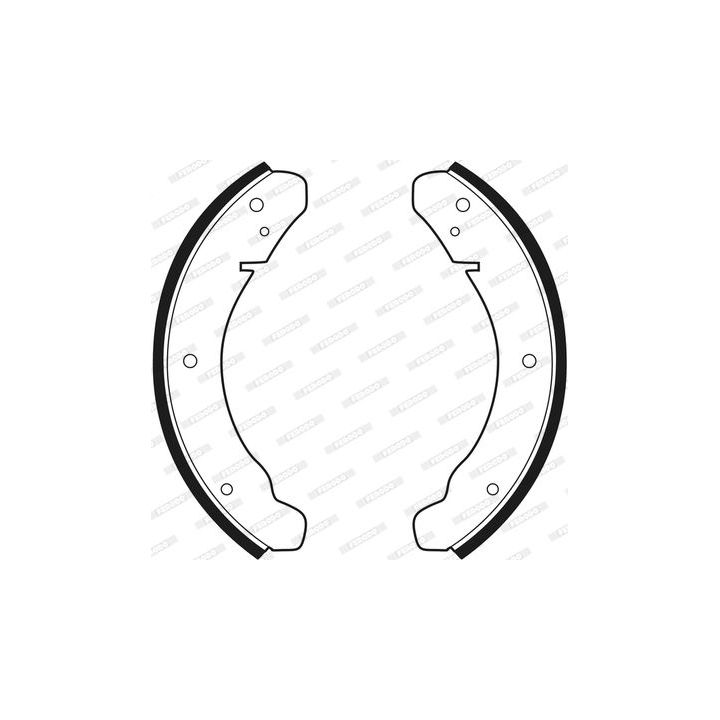 Stabdžių trinkelių komplektas FERODO FSB11