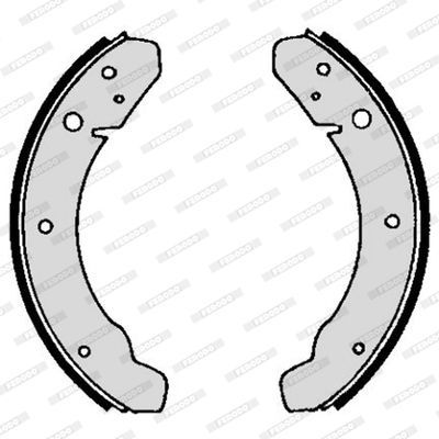 Stabdžių trinkelių komplektas FERODO FSB11