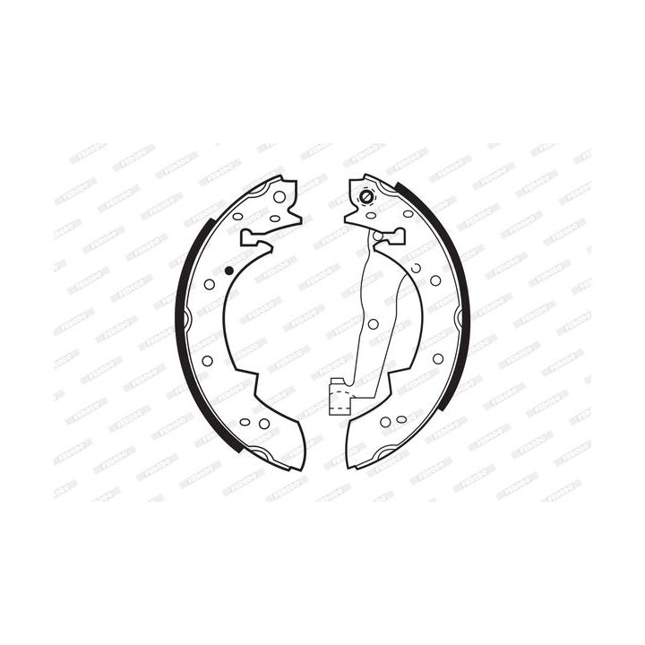 Stabdžių trinkelių komplektas FERODO FSB173