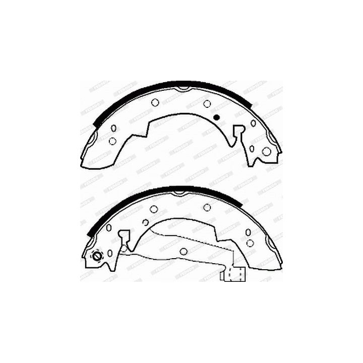 Stabdžių trinkelių komplektas FERODO FSB173