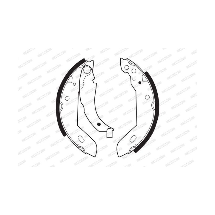 Stabdžių trinkelių komplektas FERODO FSB183