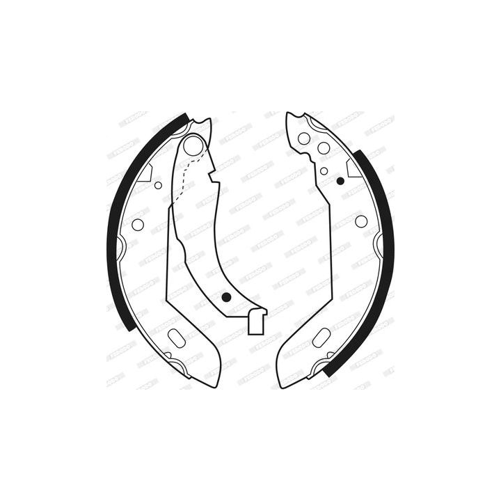 Stabdžių trinkelių komplektas FERODO FSB183