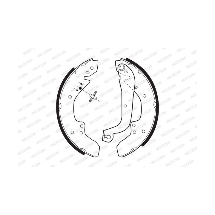 Stabdžių trinkelių komplektas FERODO FSB203