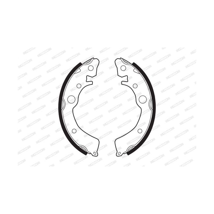 Stabdžių trinkelių komplektas FERODO FSB204