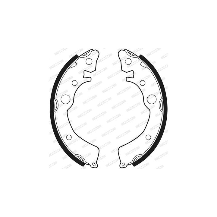 Stabdžių trinkelių komplektas FERODO FSB204