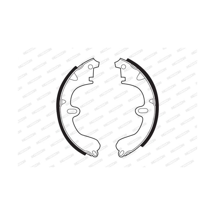 Stabdžių trinkelių komplektas FERODO FSB208