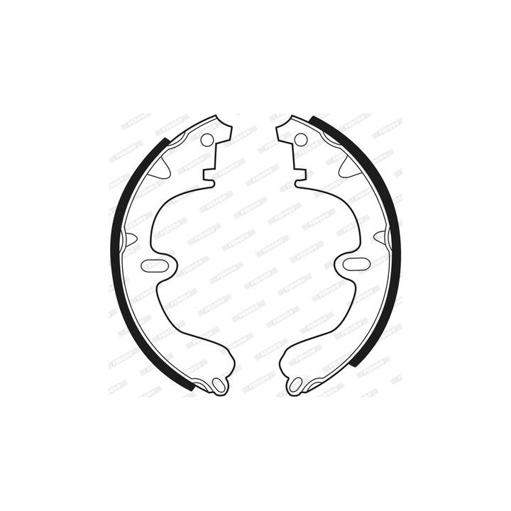 Stabdžių trinkelių komplektas FERODO FSB208