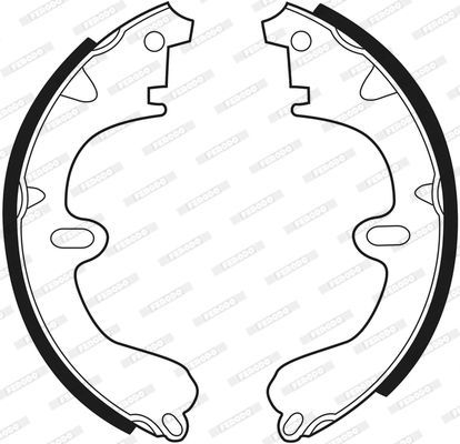 Stabdžių trinkelių komplektas FERODO FSB208