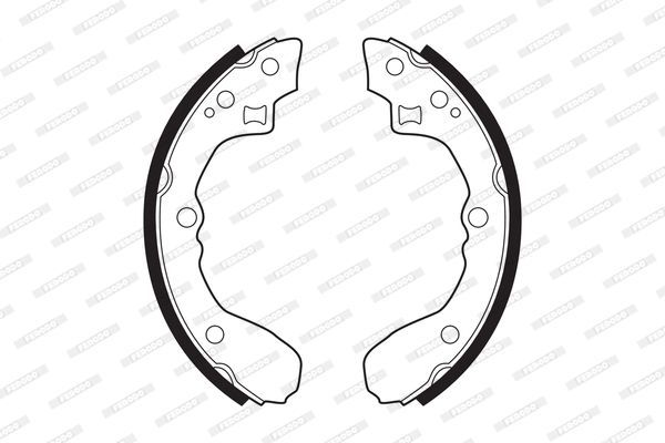 Stabdžių trinkelių komplektas FERODO FSB210