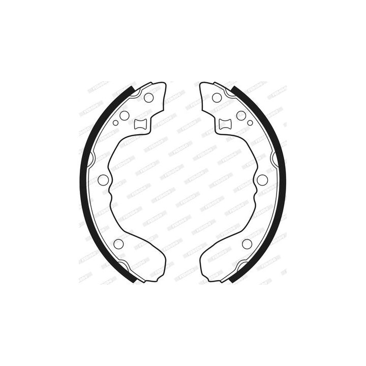 Stabdžių trinkelių komplektas FERODO FSB210