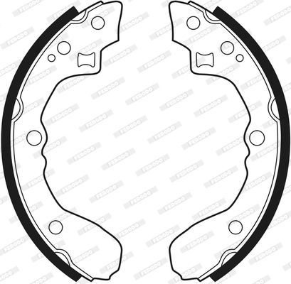 Stabdžių trinkelių komplektas FERODO FSB210