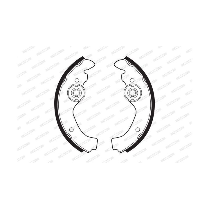 Stabdžių trinkelių komplektas FERODO FSB23