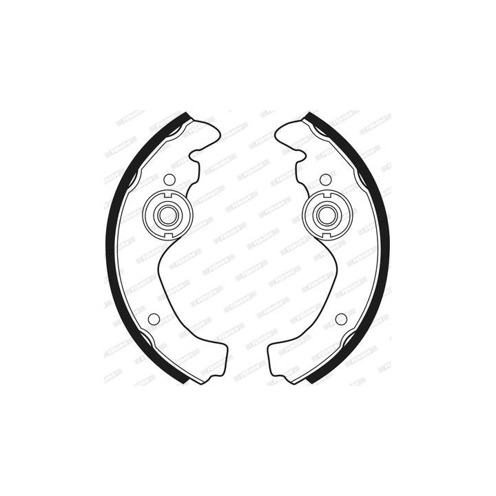 Stabdžių trinkelių komplektas FERODO FSB23