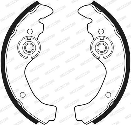 Stabdžių trinkelių komplektas FERODO FSB23