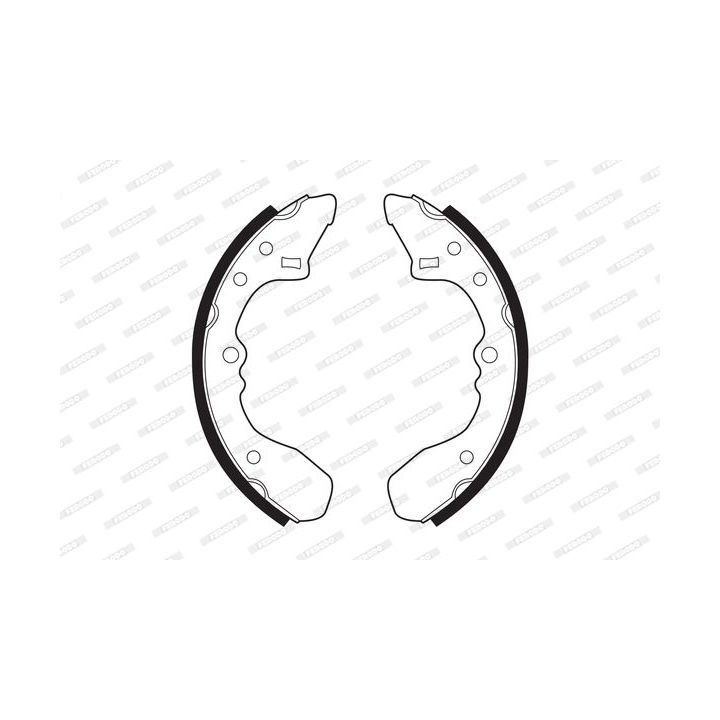 Stabdžių trinkelių komplektas FERODO FSB238