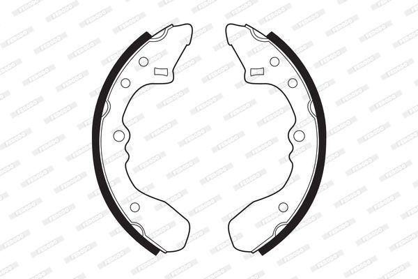 Stabdžių trinkelių komplektas FERODO FSB238