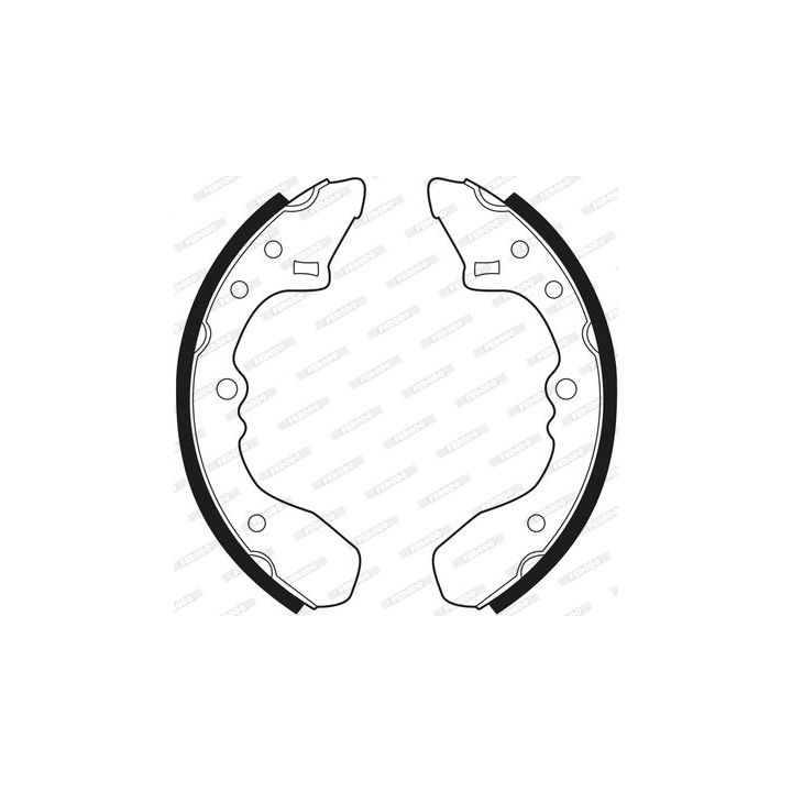 Stabdžių trinkelių komplektas FERODO FSB238