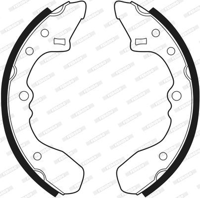 Stabdžių trinkelių komplektas FERODO FSB238