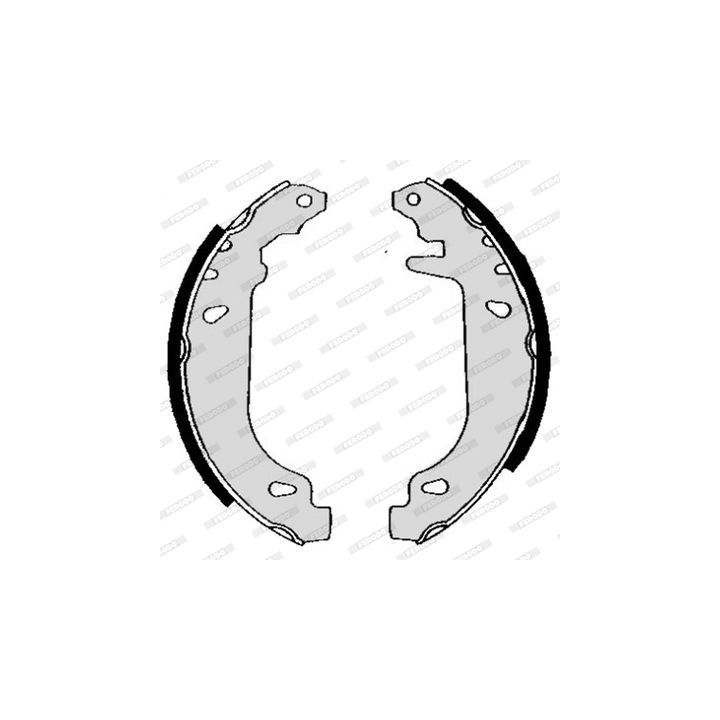 Stabdžių trinkelių komplektas FERODO FSB243