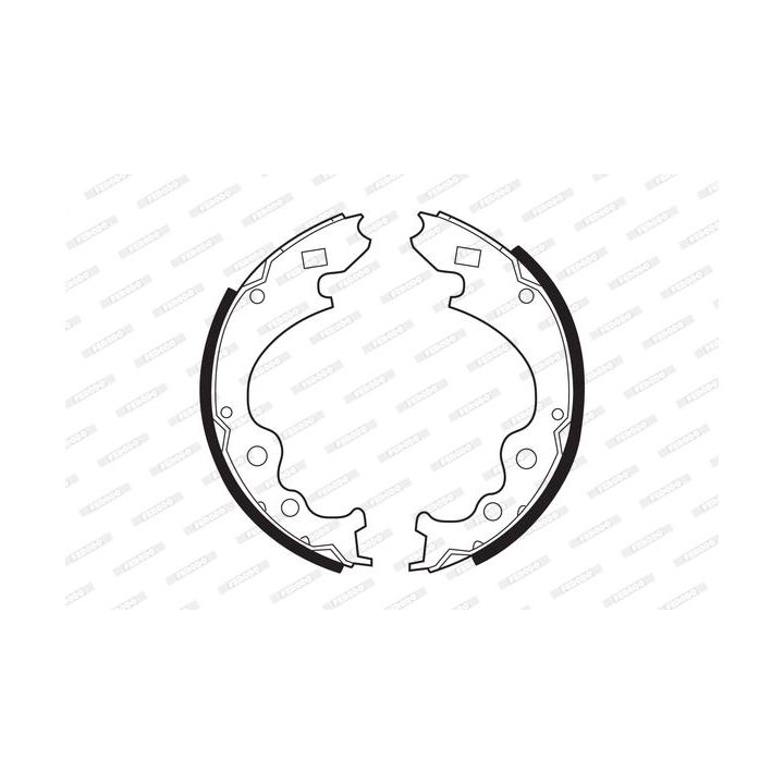 Stabdžių trinkelių komplektas FERODO FSB245