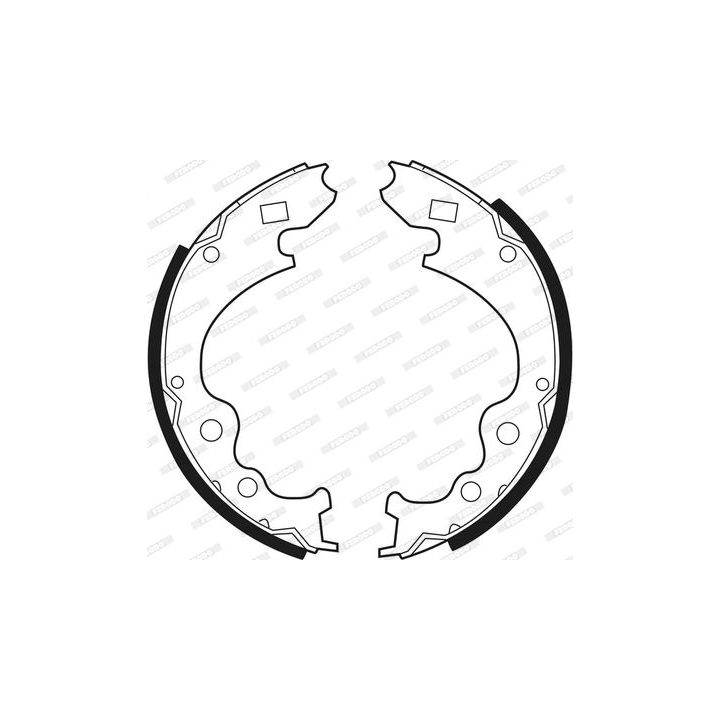 Stabdžių trinkelių komplektas FERODO FSB245