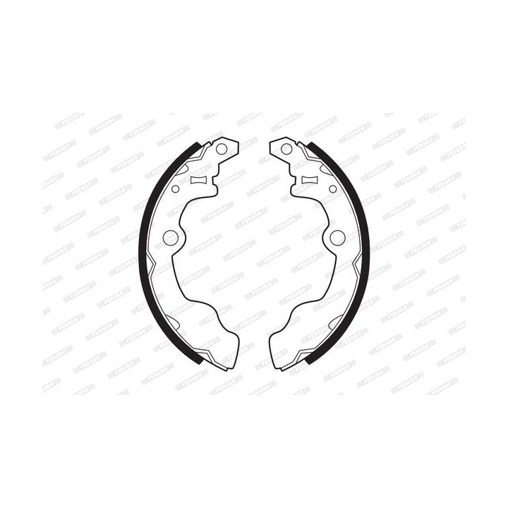 Stabdžių trinkelių komplektas FERODO FSB252