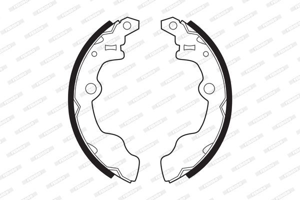 Stabdžių trinkelių komplektas FERODO FSB252