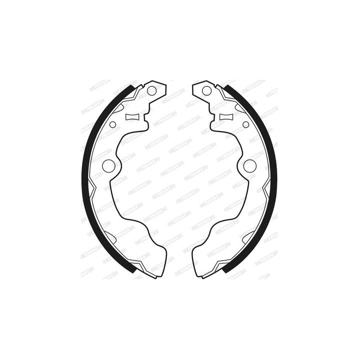 Stabdžių trinkelių komplektas FERODO FSB252