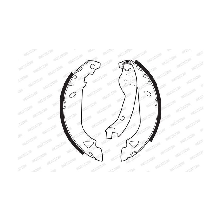 Stabdžių trinkelių komplektas FERODO FSB263