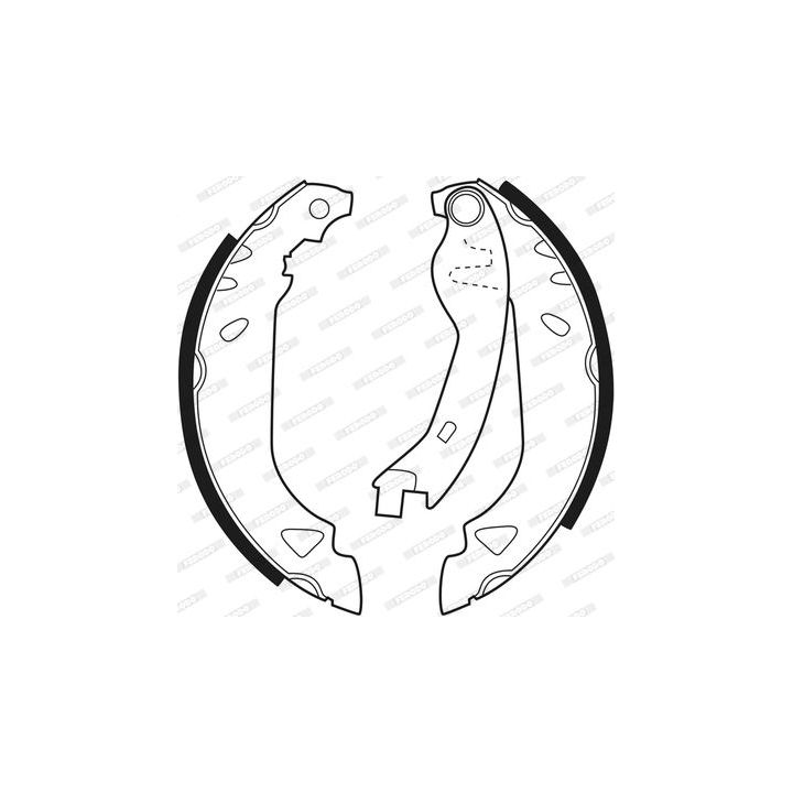 Stabdžių trinkelių komplektas FERODO FSB263