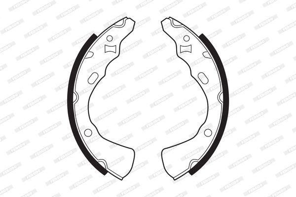 Stabdžių trinkelių komplektas FERODO FSB264