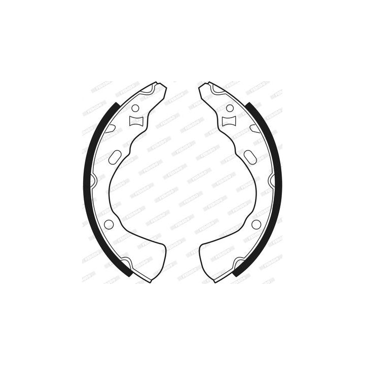 Stabdžių trinkelių komplektas FERODO FSB264