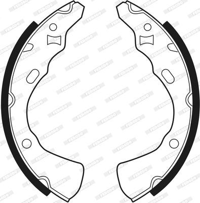 Stabdžių trinkelių komplektas FERODO FSB264