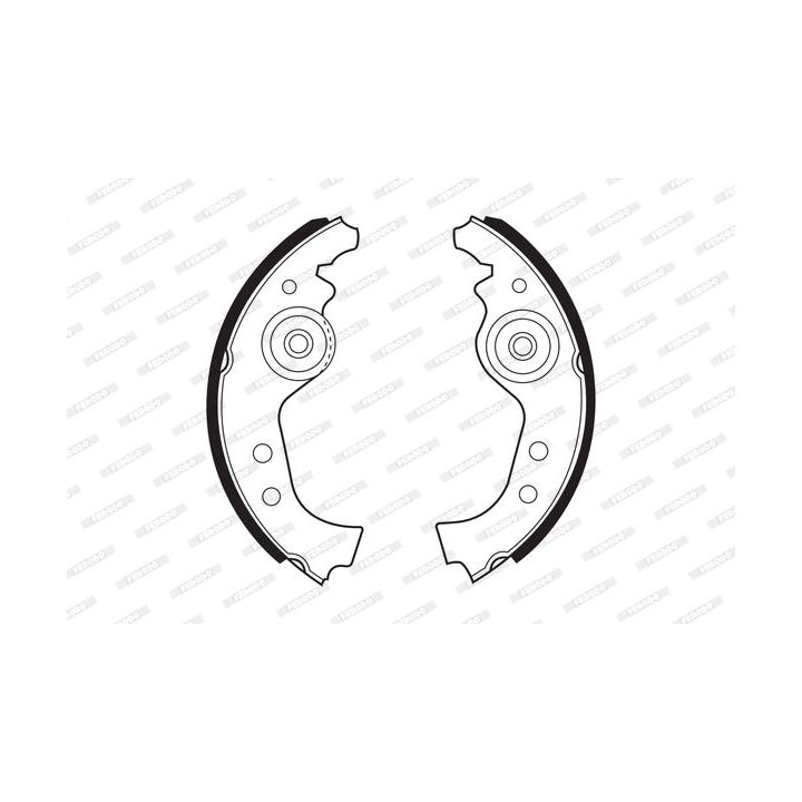 Stabdžių trinkelių komplektas FERODO FSB27