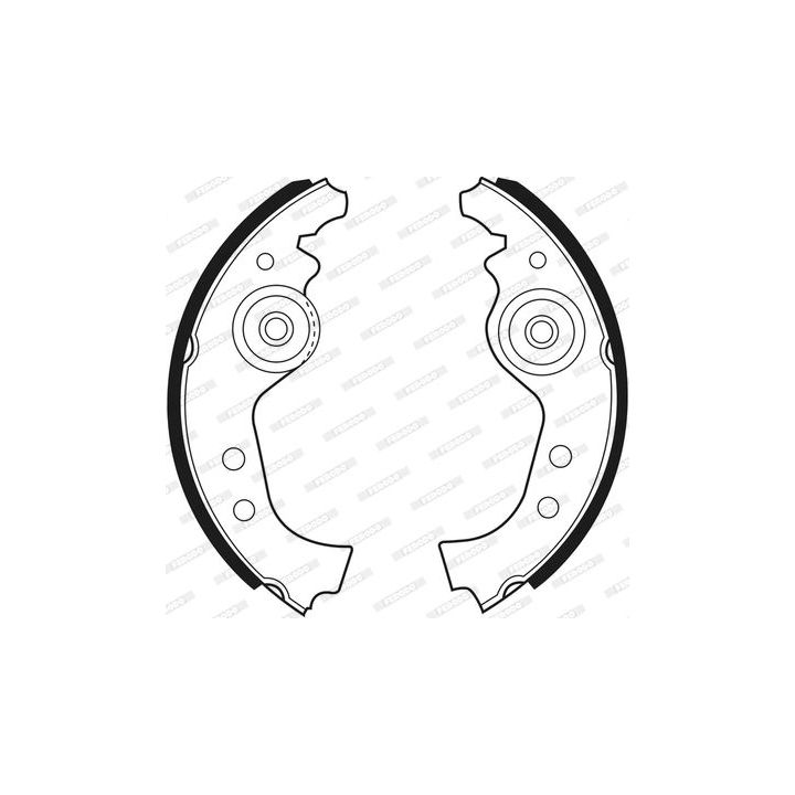 Stabdžių trinkelių komplektas FERODO FSB27