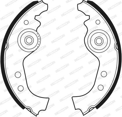 Stabdžių trinkelių komplektas FERODO FSB27