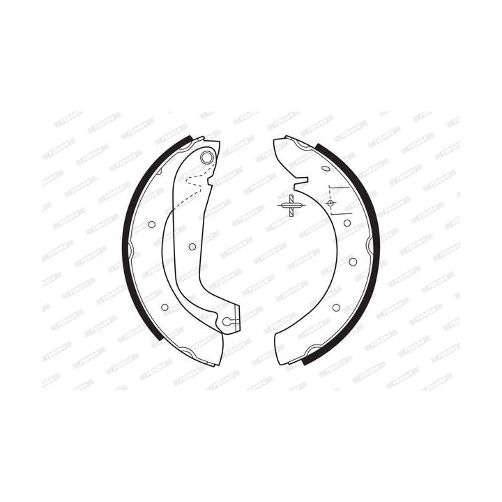 Stabdžių trinkelių komplektas FERODO FSB270