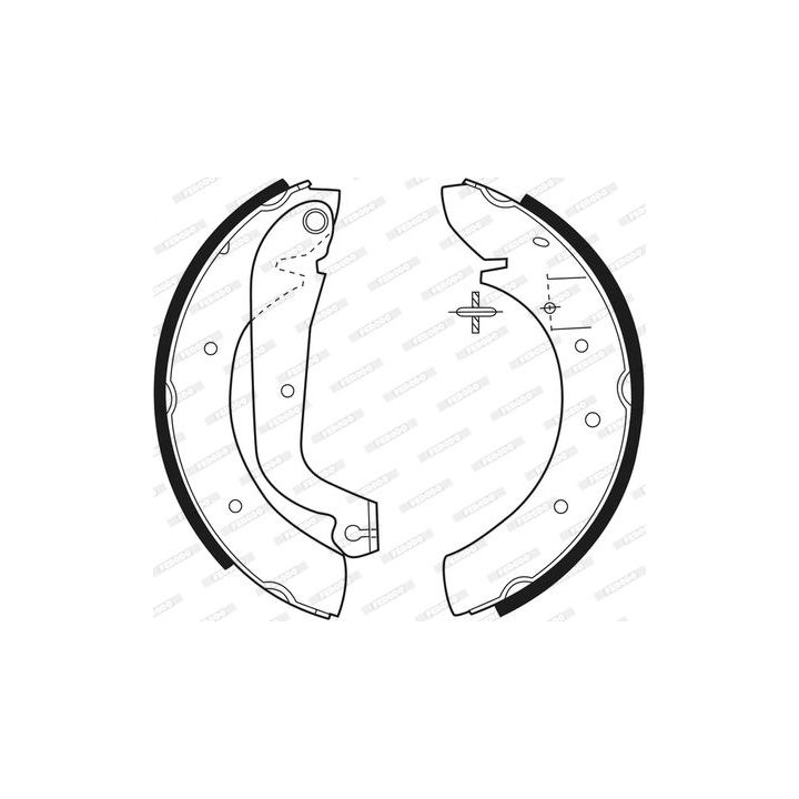 Stabdžių trinkelių komplektas FERODO FSB270